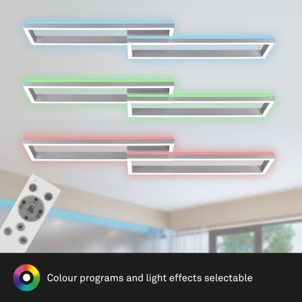 Brilo - LED RGBW Stmievateľný prisadený luster FRAME 2xLED/21W/230V 2700-6500K+ DO