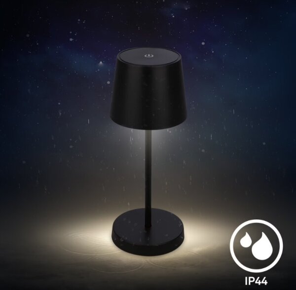 Briloner 7423015 - LED Stmievateľná stolná lampa LED/2,6W/5V IP44 čierna