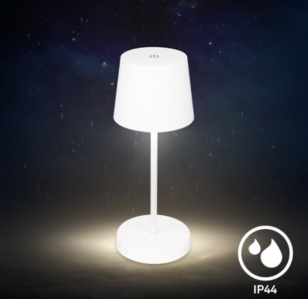 Briloner 7423016 - LED stmievateľná nabíjacia stolná lampa LED/2,6W/5V IP44 biel