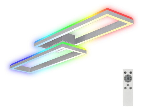 Brilo - LED RGBW Stmievateľný prisadený luster FRAME 2xLED/21W/230V 2700-6500K+ DO