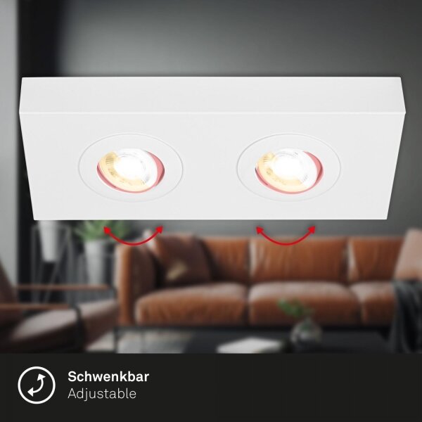 Briloner 3996026 - LED Bodové svietidlo CTS 2xLED/4W/230V 2700/4000K biela