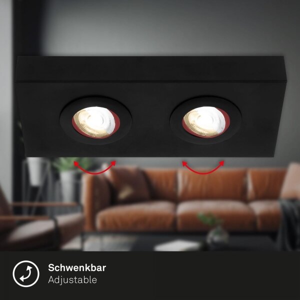 Briloner 3996025 - LED Bodové svietidlo CTS 2xLED/4W/230V 2700/4000K čierna