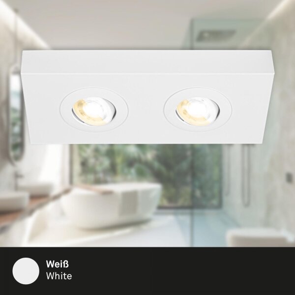 Briloner 3996026 - LED Bodové svietidlo CTS 2xLED/4W/230V 2700/4000K biela