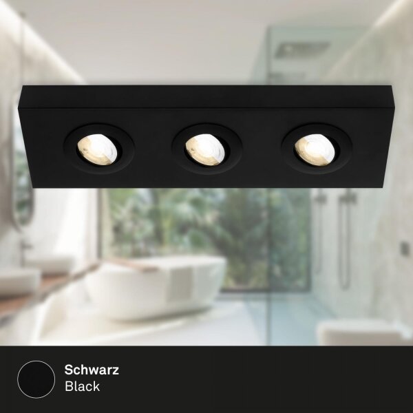 Briloner 3996035 - LED Bodové svietidlo CTS 3xLED/4W/230V 2700/4000K čierna