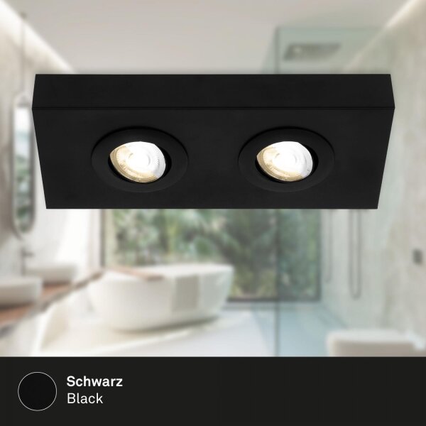 Briloner 3996025 - LED Bodové svietidlo CTS 2xLED/4W/230V 2700/4000K čierna