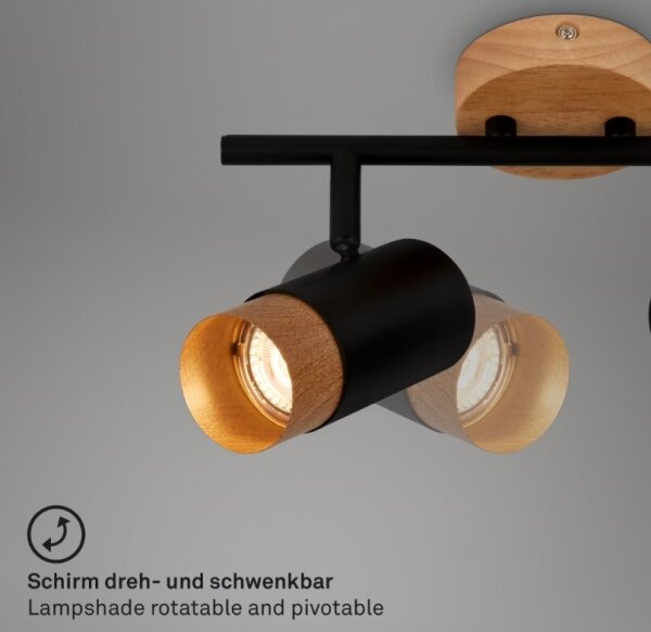 Briloner 2144025 - Bodové svietidlo SPOT 2xGU10/9W/230V