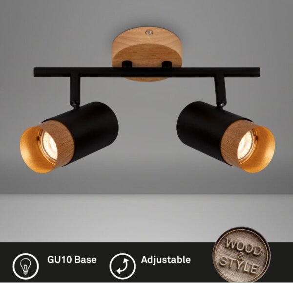 Briloner 2144025 - Bodové svietidlo SPOT 2xGU10/9W/230V