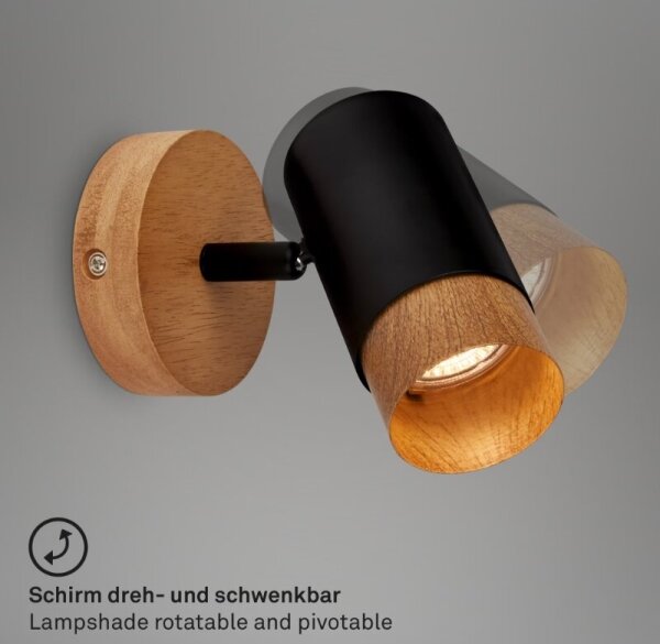 Briloner 2144015 - Nástenné bodové svietidlo SPOT 1xGU10/9W/230V