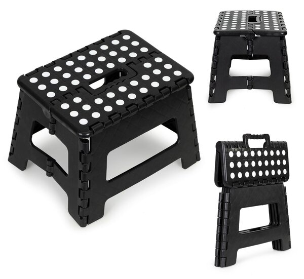 MODERNHOME Skládacia stolička TABOR 22 cm čierna