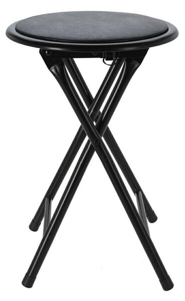 H&S Decoration Skladacia stolička MARSHLE 45 cm čierna