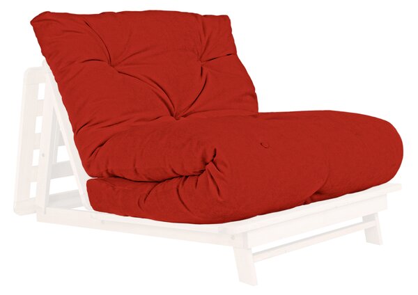 MarLiving Skladacie kreslo futon LAYTI 03 90 cm z masívu/červené