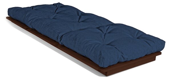MarLiving Skladacie kreslo futon LAYTI 03 90 cm z masívu/modré