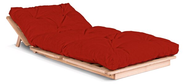 MarLiving Skladacie kreslo LAYTI 02 90 cm z masívu/červené