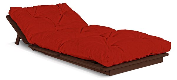 MarLiving Skladacie kreslo futon LAYTI 03 90 cm z masívu/červené