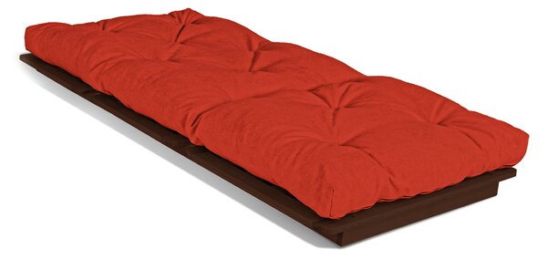 MarLiving Skladacie kreslo futon LAYTI 03 90 cm z masívu/červené