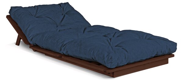 MarLiving Skladacie kreslo futon LAYTI 03 90 cm z masívu/modré