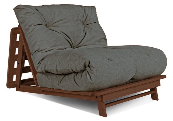 MarLiving Skladacie kreslo futon LAYTI 03 90 cm z masívu/sivá