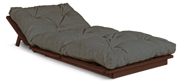 MarLiving Skladacie kreslo futon LAYTI 03 90 cm z masívu/sivá