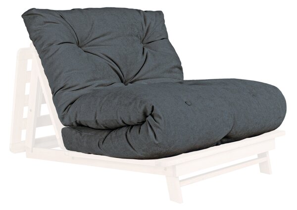 MarLiving Skladacie kreslo LAYTI 02 90 cm z masívu/grafitovo sivé