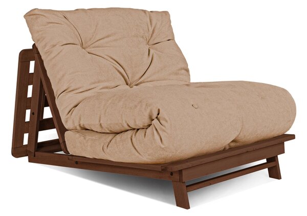 MarLiving Skladacie kreslo LAYTI 03 90 cm z masívu/béžové