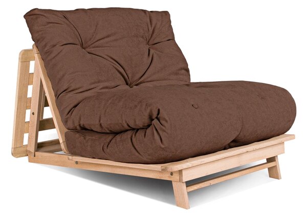 MarLiving Skladacie kreslo LAYTI 02 90 cm z masívu/hnedá