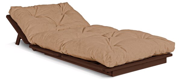 MarLiving Skladacie kreslo LAYTI 03 90 cm z masívu/béžové