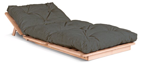 MarLiving Skladacie kreslo LAYTI 02 90 cm z masívu/sivá
