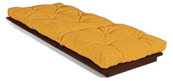 MarLiving Skladacie kreslo LAYTI 03 90 cm z masívu/žltá