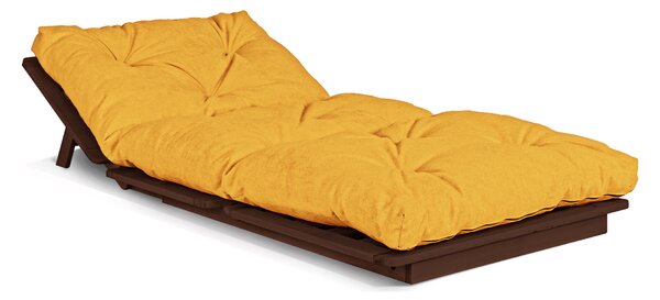 MarLiving Skladacie kreslo LAYTI 03 90 cm z masívu/žltá