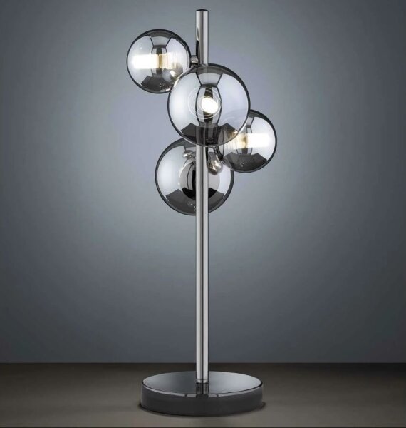 Wofi 8014.04.24.9000 - LED Stolná lampa 4xG9/3W/230V čierna