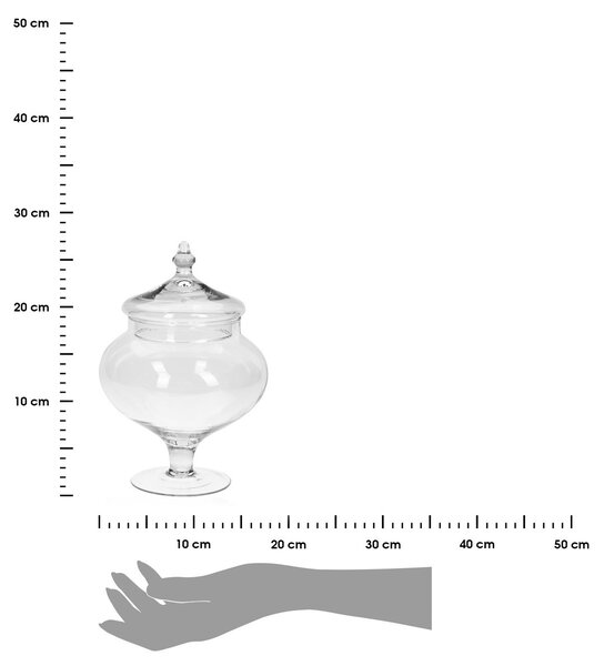 Excellent Houseware Sklenená dóza AURELIA 28 cm číra