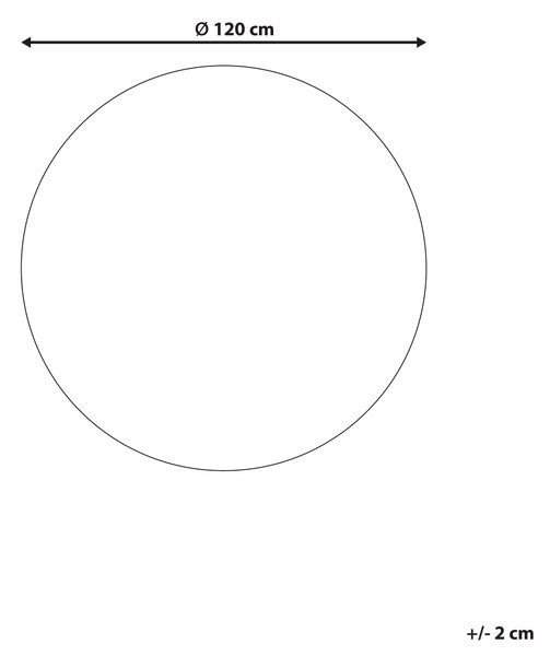 Koberec sivá biela syntetický materiál 120 cm okrúhly tvar geometrický vzor moderný štýl balkón terasa interiér exteriér
