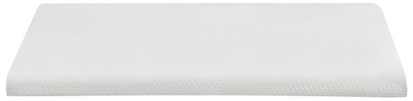 Vrchný matrac biela latex pena polyesterový poťah 160 x 200 cm topper podložka na posteľ spálňa