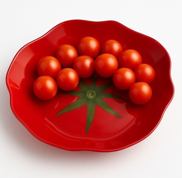 Allesken Sklenená miska Aria Fresh Paradajka 17 cm červená