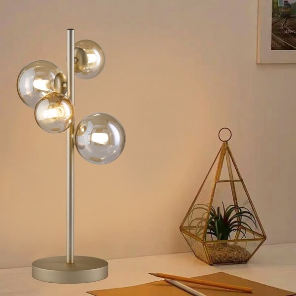 Wofi 8014.04.14.9000 - LED Stolná lampa 4xG9/3W/230V zlatá