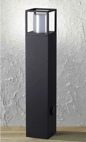 Wofi 12234 - LED Vonkajšia lampa so zásuvkou FILIA LED/8,5W/230V IP54 80 cm