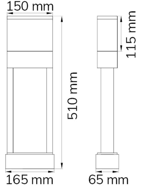Wofi 12225 - LED Domové číslo DIEGO LED/10,5W/230V 3000K IP54