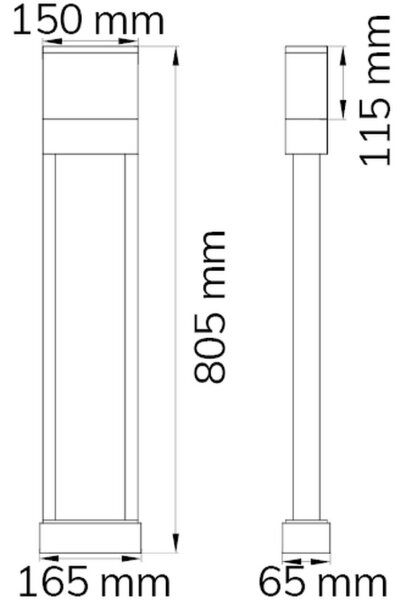Wofi 12226 - LED Domové číslo DIEGO LED/10,5W/230V 3000K IP54