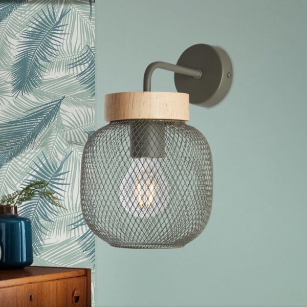 Brilliant - Nástenná lampa GIADA 1xE27/40W/230V zelená