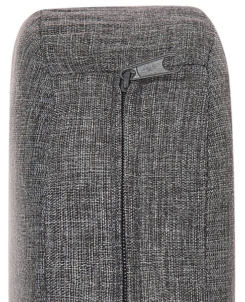 Sada poťahov na záhradné vankúše tmavosivá polyester odolnosť voči UV žiareniu minimalistický štýl záhrada exteriér