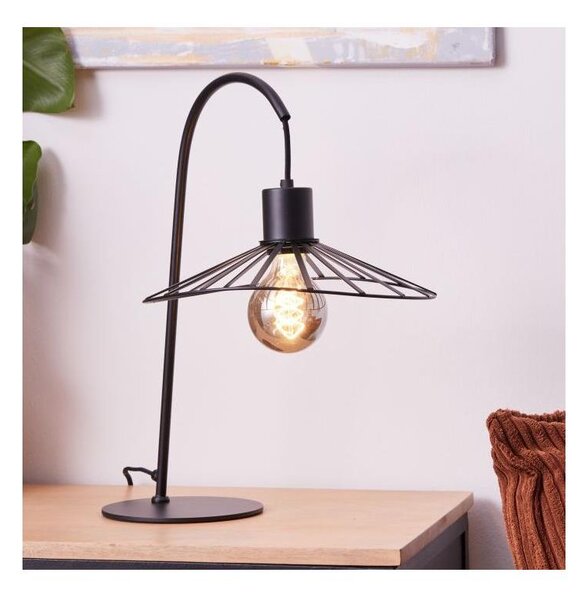 Brilliant - Stolná lampa LEIKA 1xE27/52W/230V čierna