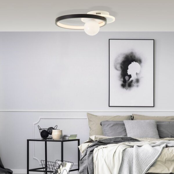 Brilliant - LED Stmievateľné stropné svietidlo ATLANTA LED/24W/230V čierna/biela