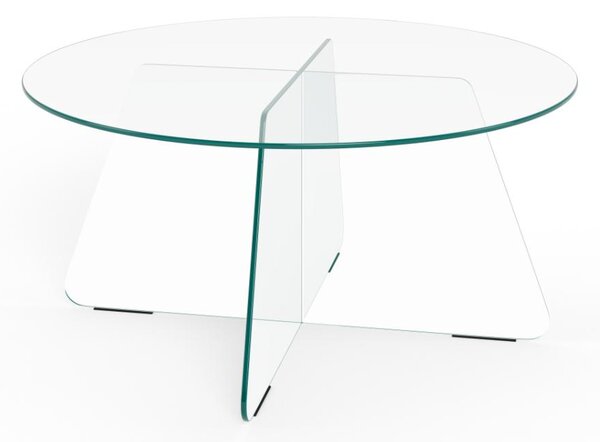 Actona Sklenený konferenčný stolík Samos 80 cm číry