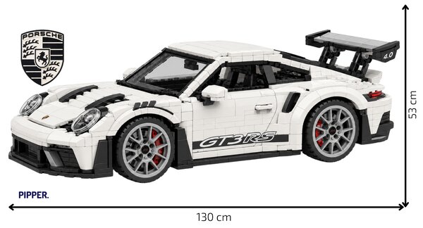 60x130cm LEGO Porsche 911 GT3RS - textilná nálepka na stenu