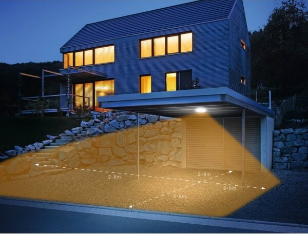 Steinel 035440 - LED Vonkajšie svietidlo so senzorom QUATTRO LED/10W/230V IP54