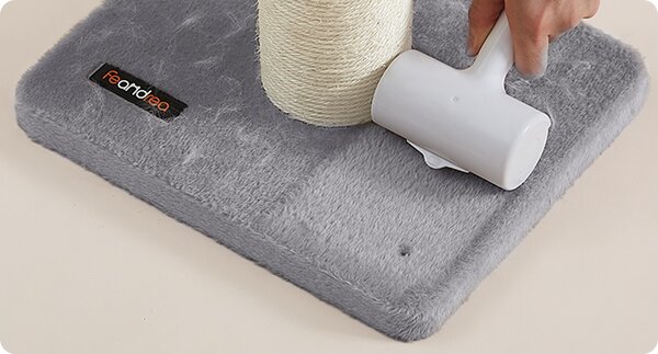 SONGMICS Škrabadlo pre mačky Caddy 85 cm sivé/béžové