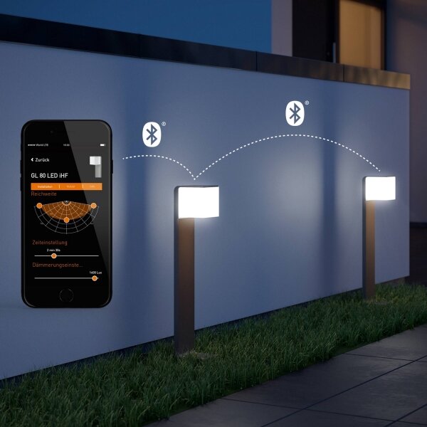 Steinel 055479 - LED Vonkajšia lampa so senzorom CUBO LED/9,5W/230V IP44