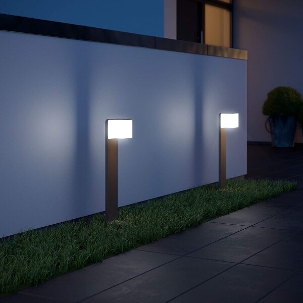 Steinel 055479 - LED Vonkajšia lampa so senzorom CUBO LED/9,5W/230V IP44