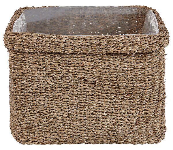 Sada 3 kvetináčov prírodná morská tráva 23 x 34/ 27 x 36/ 30 x 45 cm doplnky do domácnosti boho štýl