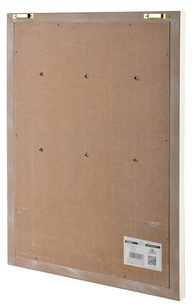 Mondex Skrinka na kľúče STACY Heart 40x30 cm biela/hnedá
